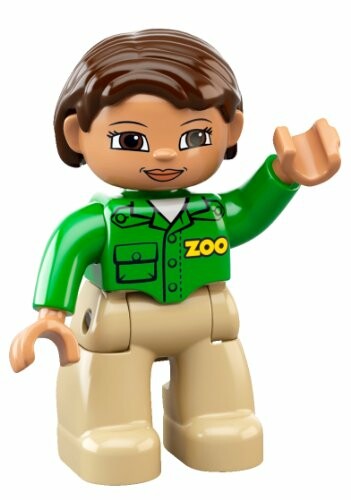 Lego-figuur met panda en blokken