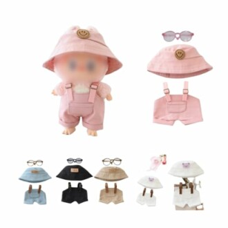Schattige pop met verschillende kledingopties en accessoires.