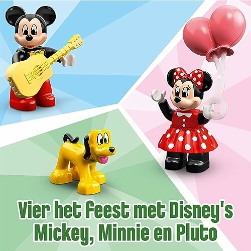 Disney speelgoedfiguren van Mickey, Minnie en Pluto.