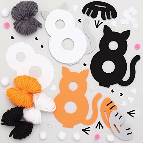 Baker Ross Kat Pompom Sets