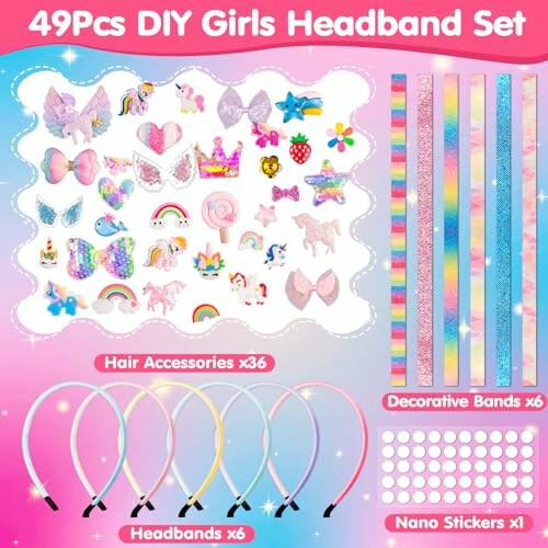 Haarbanden voor Meisjes DIY Eenhoornset