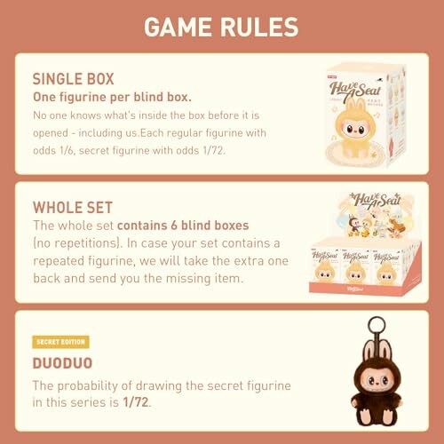 Regels voor het spel met eenkistje, hele set en geheime editie.