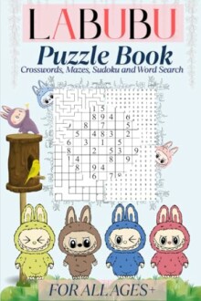 Omslag van een puzzelboek met tekenfilmfiguren en Sudoku.