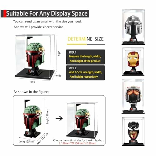 Instructies voor het meten van Lego-displaybox.