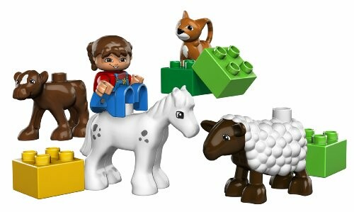LEGO Duplo speelgoed met kind, paard, schaap, koe en kat