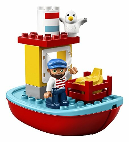 Lego Duplo boot met kapitein en meeuw