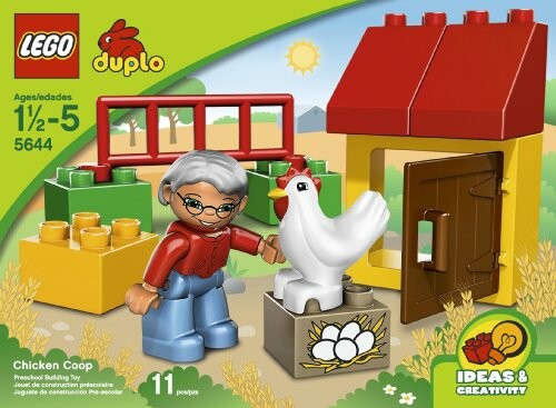 LEGO Duplo kippenhok speelgoedset met figuur en kip