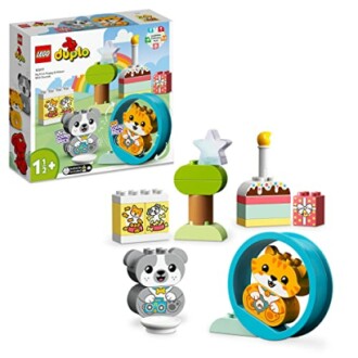 LEGO DUPLO dierenfeest set met bouwstenen en dierenfiguren.