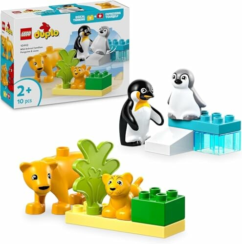 Lego Duplo set met dierenfiguren en bouwstenen