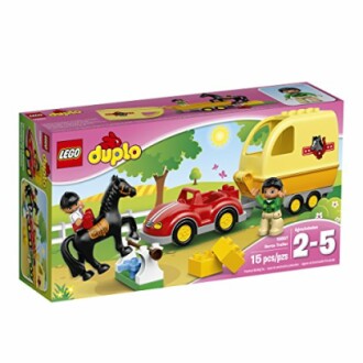 LEGO Duplo paardentrailer speelgoedset met auto en figuren