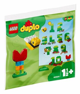 LEGO Duplo set met cijfers en blokken voor kinderen.