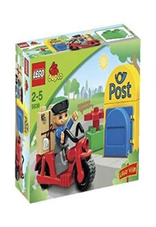 LEGO Duplo set met postbode op motorfiets