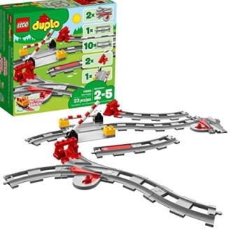 LEGO Duplo treinrails set met doos.