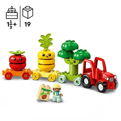 LEGO speelgoedset met groenten en tractor