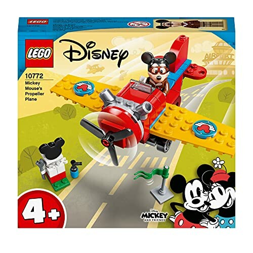 LEGO-set met Mickey Mouse in een vliegtuig