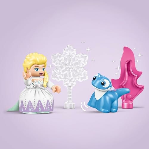 Speelgoedprinses met draak en sneeuwvlok