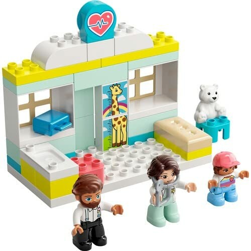 Lego speelgoed ziekenhuis met poppetjes en dieren