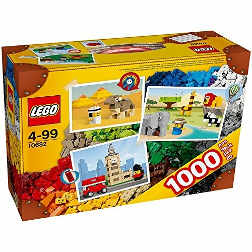 Lego bouwset met 1000 stenen voor wereldreis thema