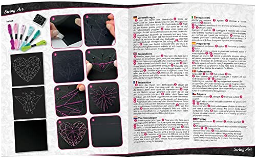 Handleiding voor het maken van string art met voorbeelden.